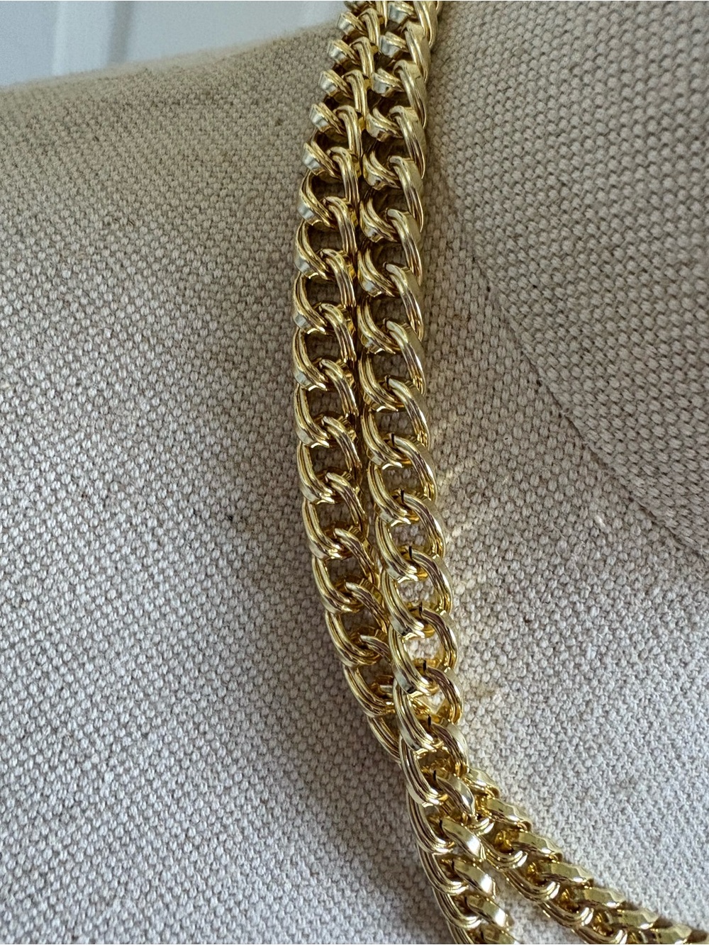 Kendra Scott Gold Tone Double Link Chain Necklace - Picture 4 of 6